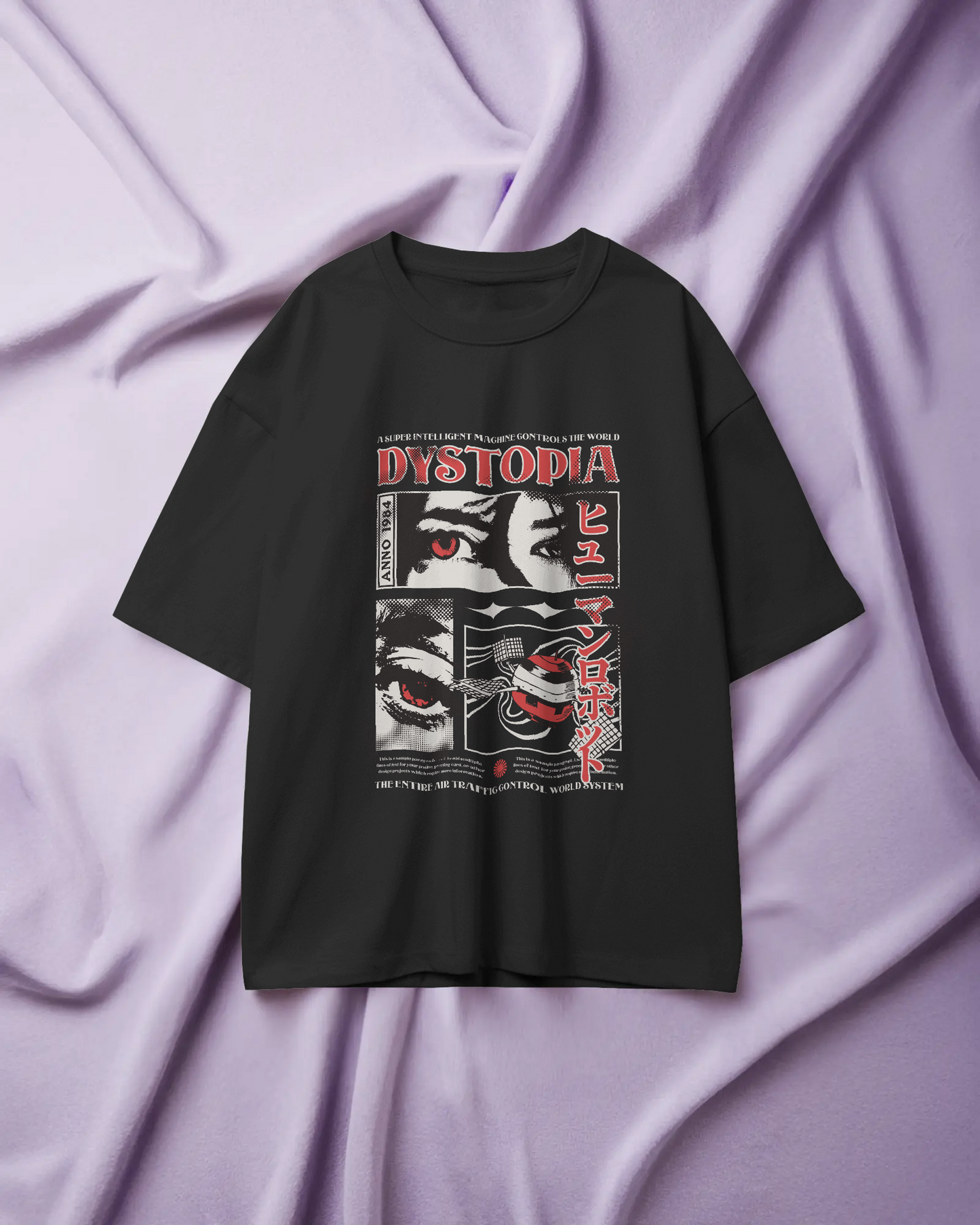 Dystopia | CAPO – Serie Esclusiva | T-Shirt Oversize in Cotone Premium (Stampa Frontale)