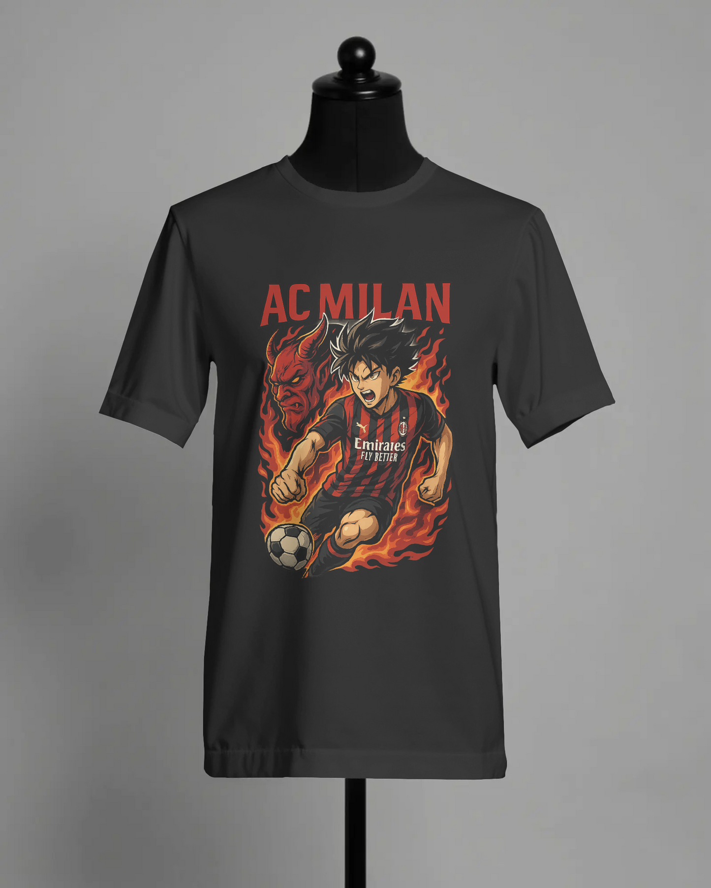 AcMilan | Gli Ultra’s T-Shirt Classica in Cotone Premium