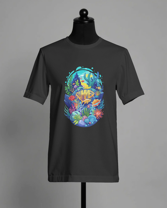 Under The Sea | EstateMood T-Shirt Classica in Cotone Premium