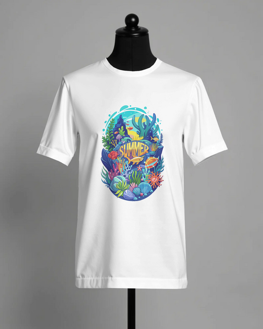 Under The Sea | EstateMood T-Shirt Classica in Cotone Premium