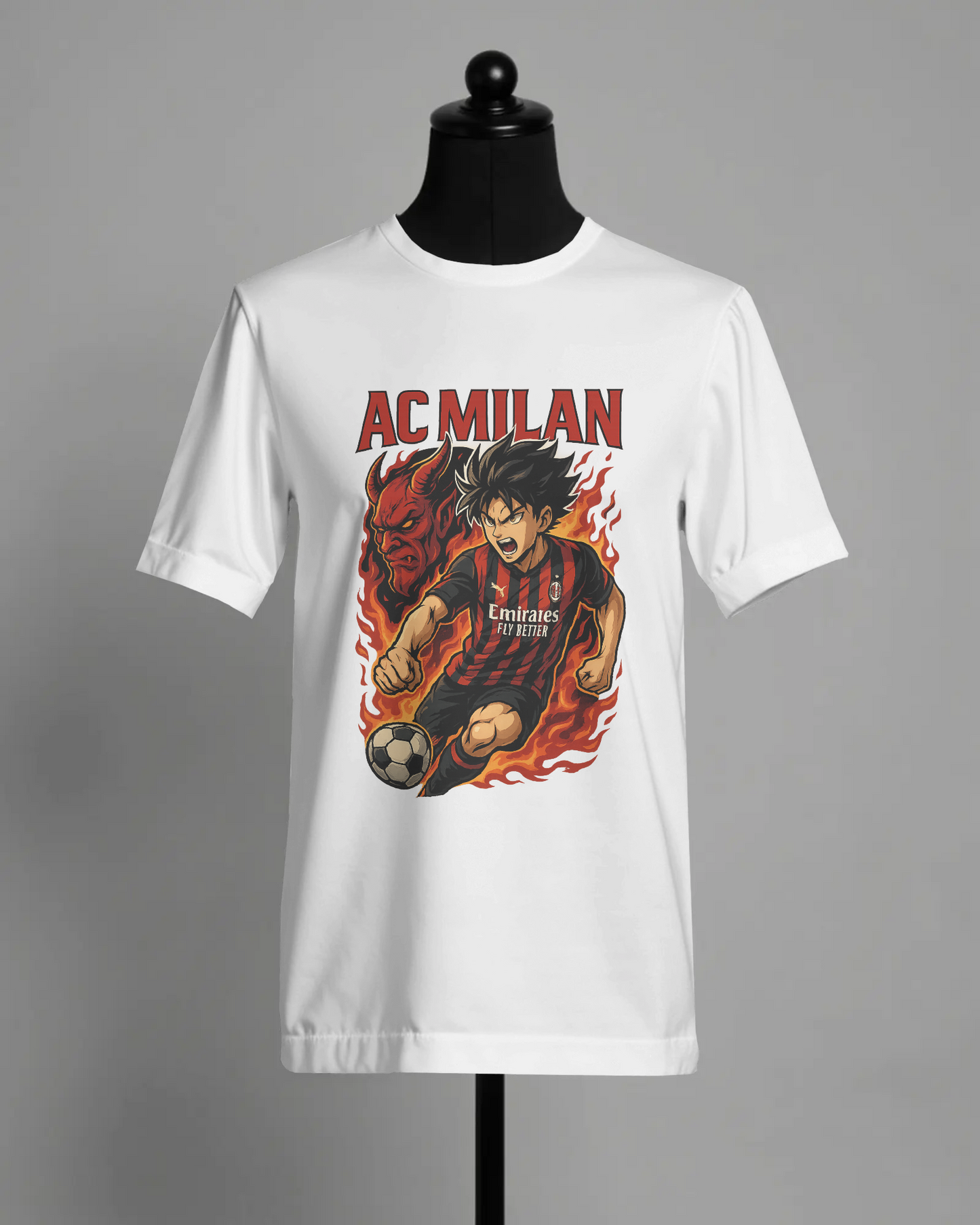 AcMilan | Gli Ultra’s T-Shirt Classica in Cotone Premium